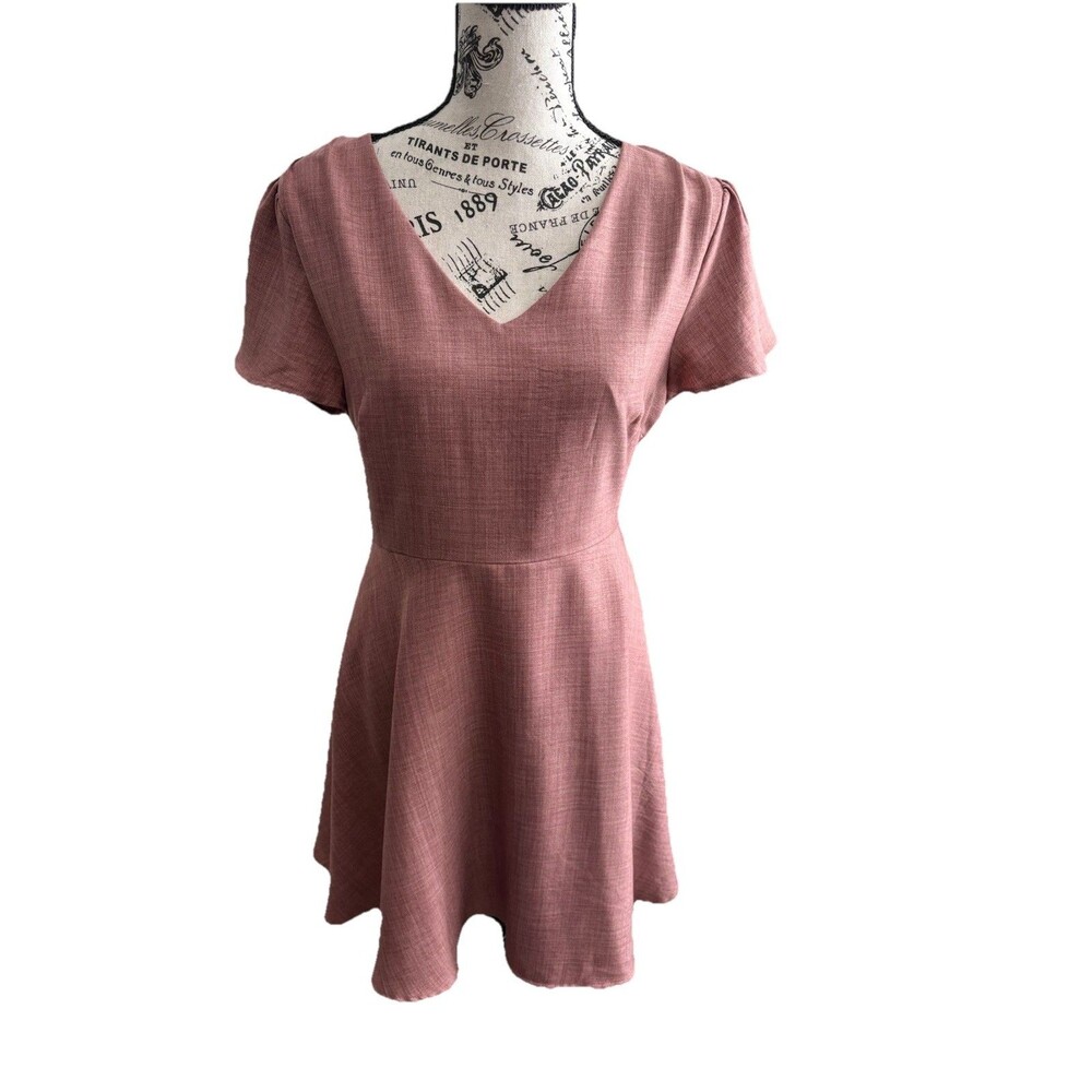 Altar’d State Fit Flare Red Short Medium Dress Short WorkCore Y2K Lined New